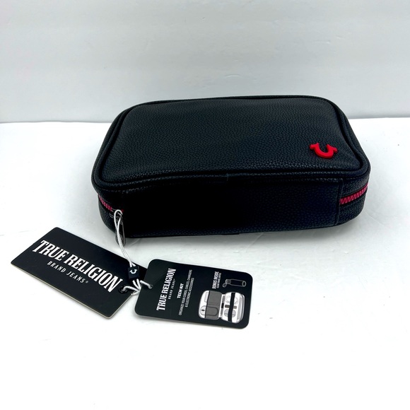 TRUE RELIGION,TECH KIT,ORGANIZE CORDS, CHARGERS & MORE,TRAVEL TOILETRY, BLACK, - Picture 14 of 16
